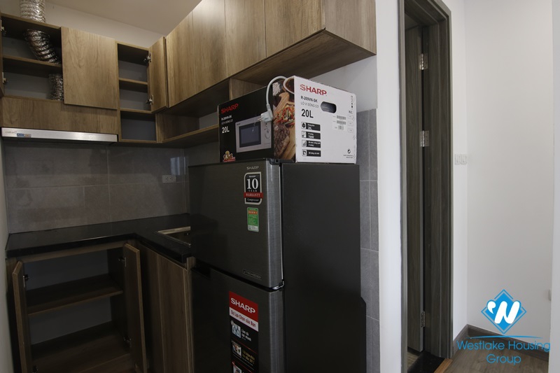 Beautiful studio on high floor with a very  big balcony for rent in Ba Dinh